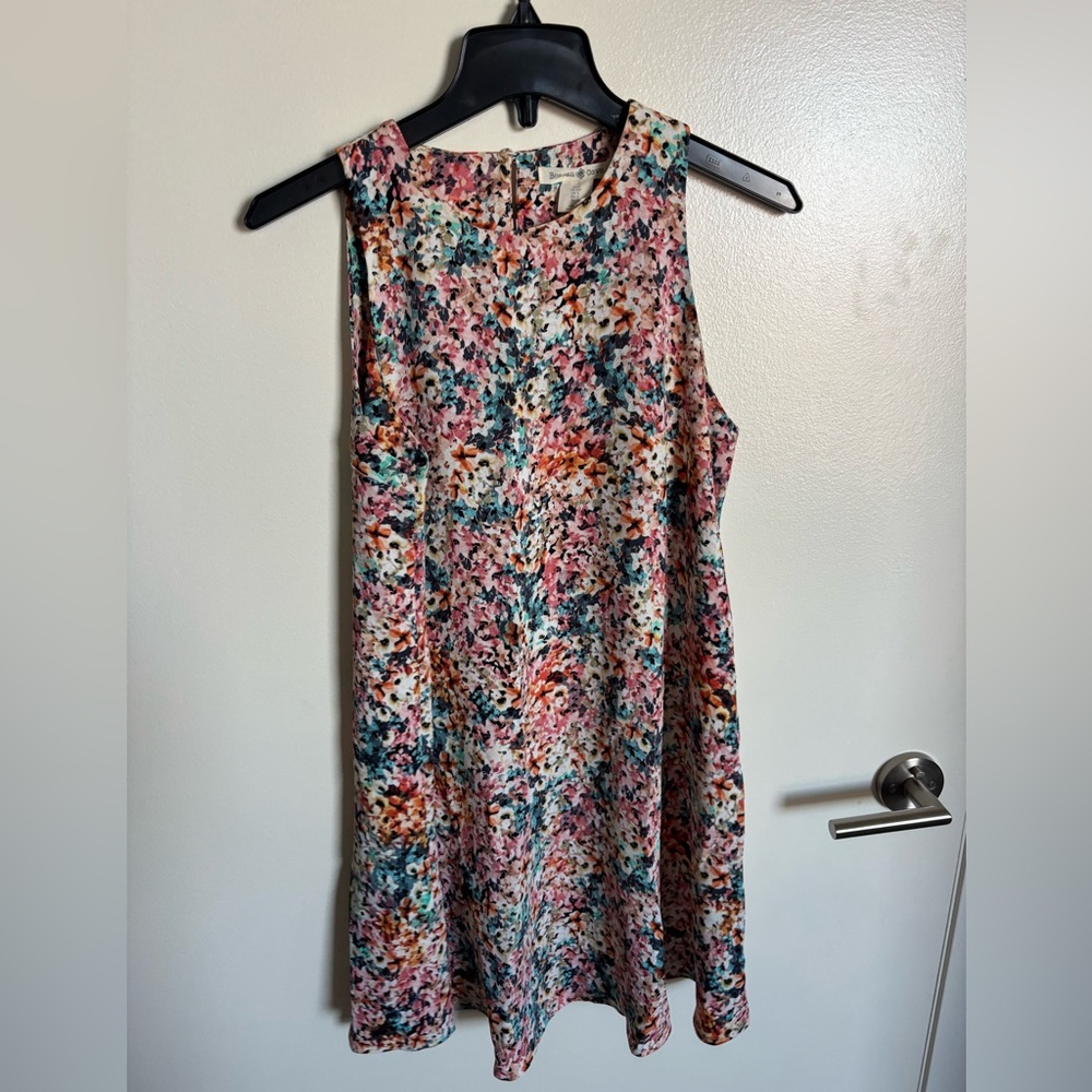 Floral Sleeveless Swing Dress